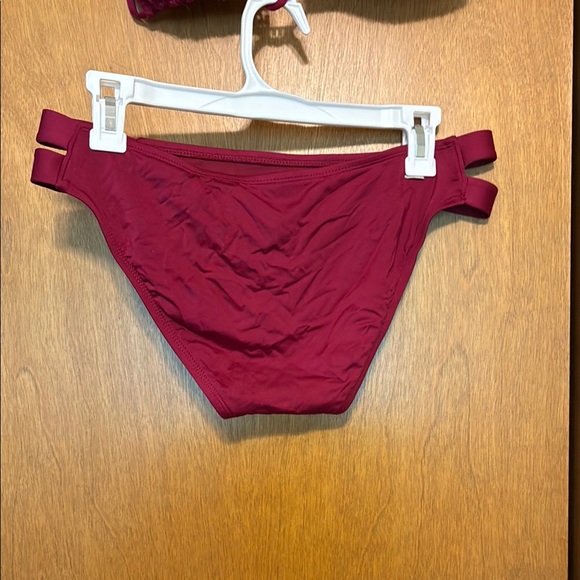 Mossimo Supply Co. Burgundy Bikini Set - Picture 3 of 7